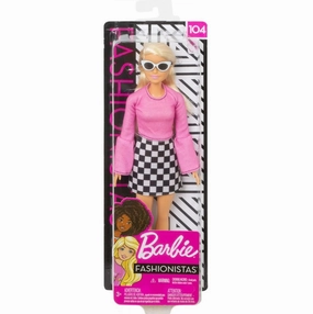 Barbie Fashionista Doll - 104 Checkered Skirt