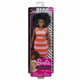 Barbie Fashionista Doll - 105 Striped Cut-Out Dress
