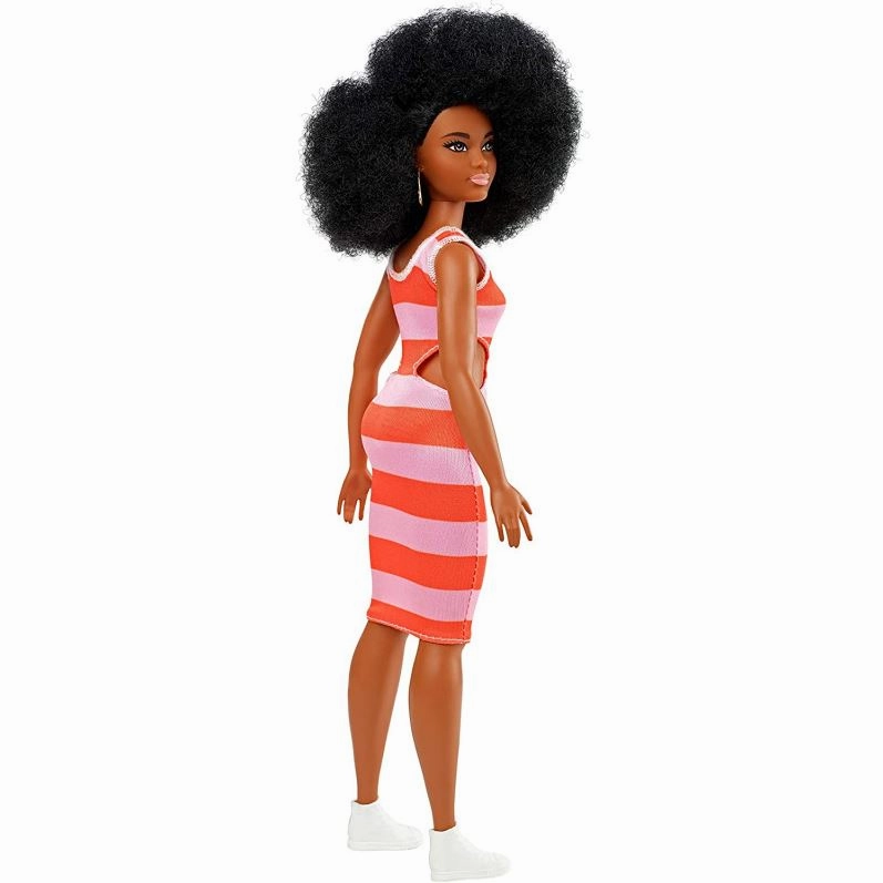 Barbie Fashionista Doll - 105 Striped Cut-Out Dress