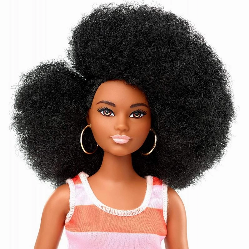 Barbie Fashionista Doll - 105 Striped Cut-Out Dress
