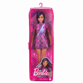 Barbie Fashionista Doll - 143 Pink Snake Print Dress With Waist Bag