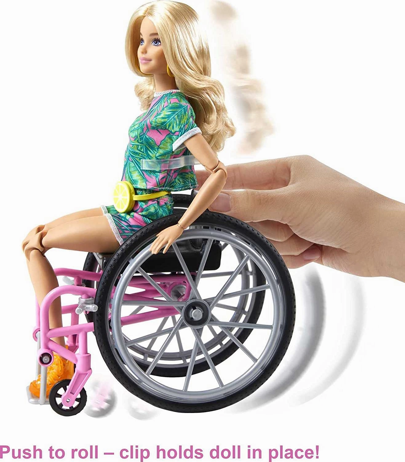 Barbie Fashionista Doll - 165 With Wheelchair And Long Blonde Hair