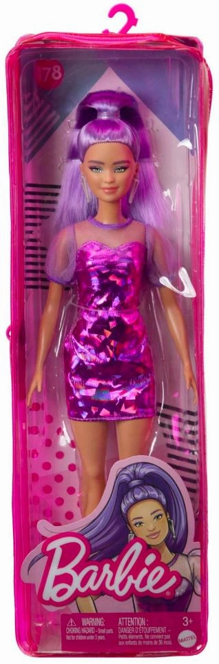 Barbie Fashionista Doll - 178 Purple Monochrome Dress