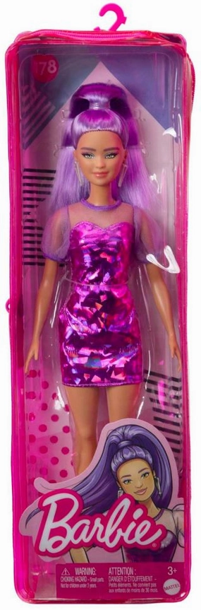 Barbie Fashionista Doll - 178 Purple Monochrome Dress