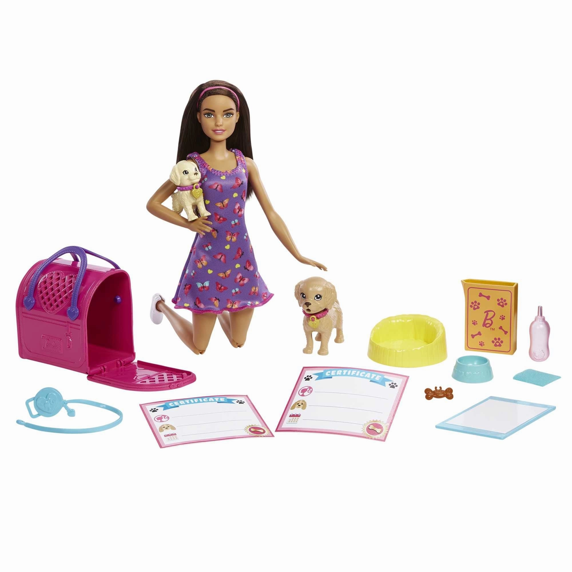 Barbie Pup Adoption Doll And Accessories