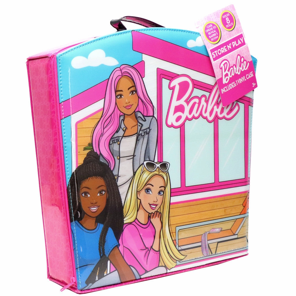 Barbie Store N' Play Doll Zipper Storage Case - Holds 8 Dolls