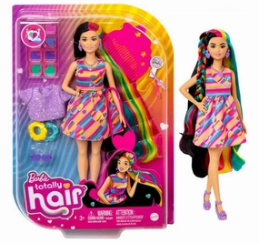 Barbie Totally Hair Doll Heart Themed