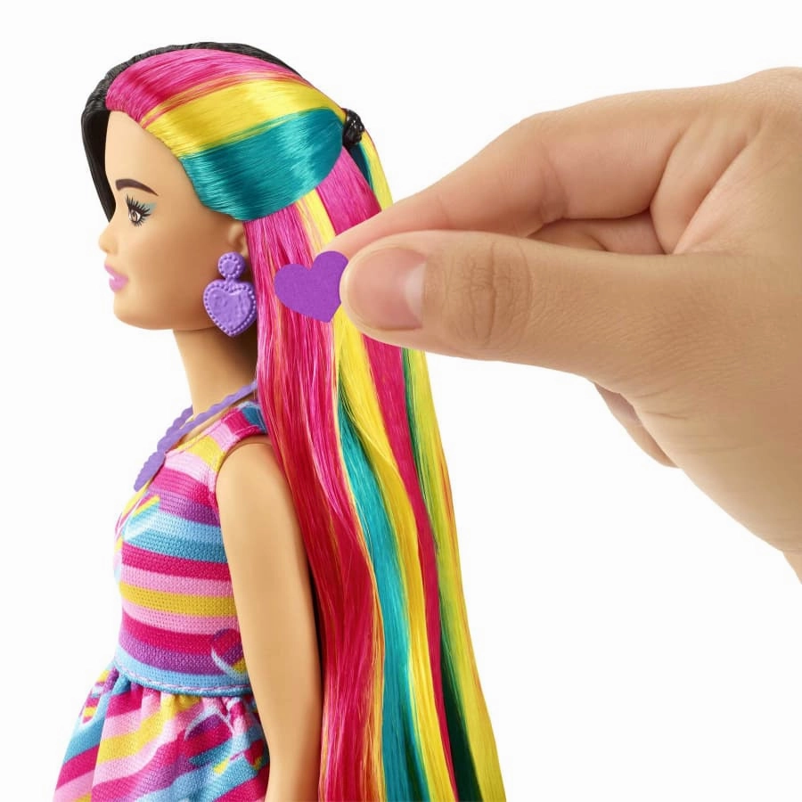 Barbie Totally Hair Doll Heart Themed