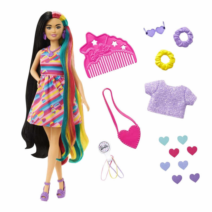 Barbie Totally Hair Doll Heart Themed