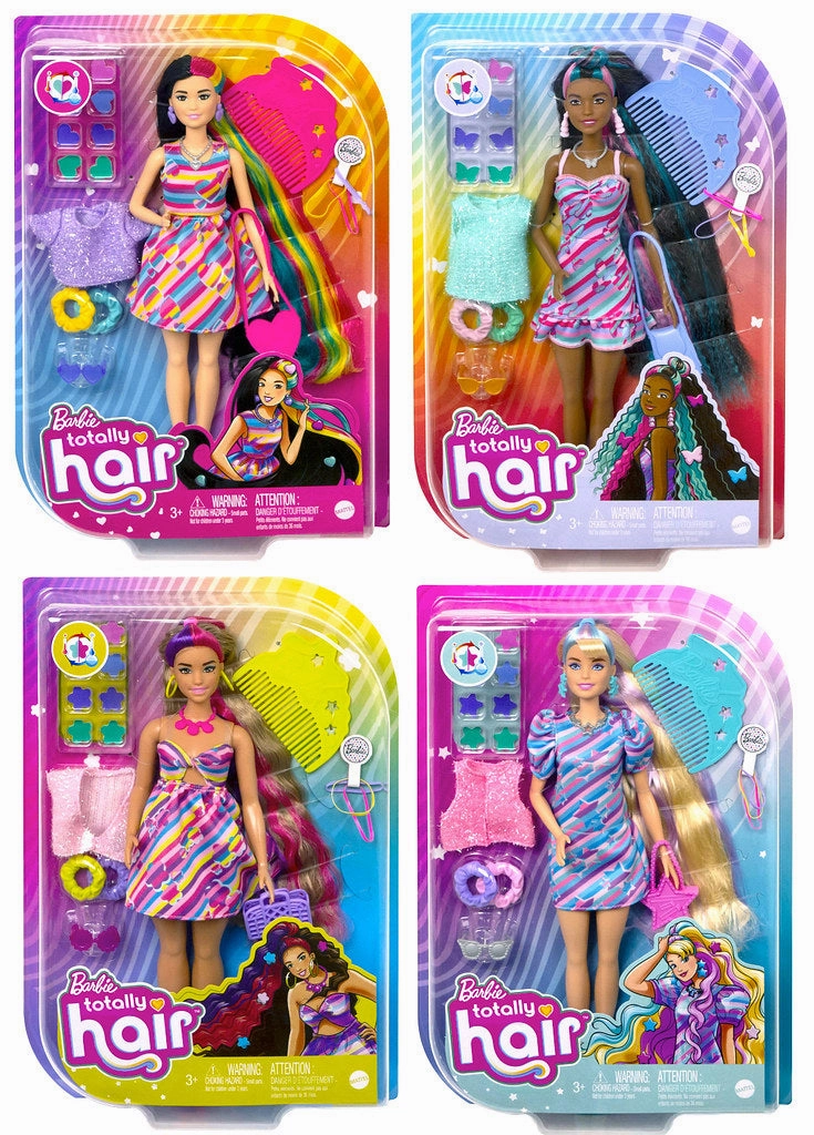 Barbie Totally Hair Doll Heart Themed