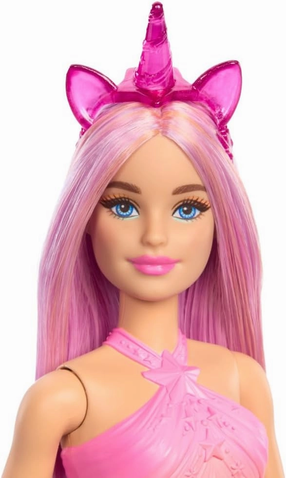 Barbie Unicorn Doll With Pink Hair, Ombre Outfit And Unicorn Accessories For Kids Ages 3 
