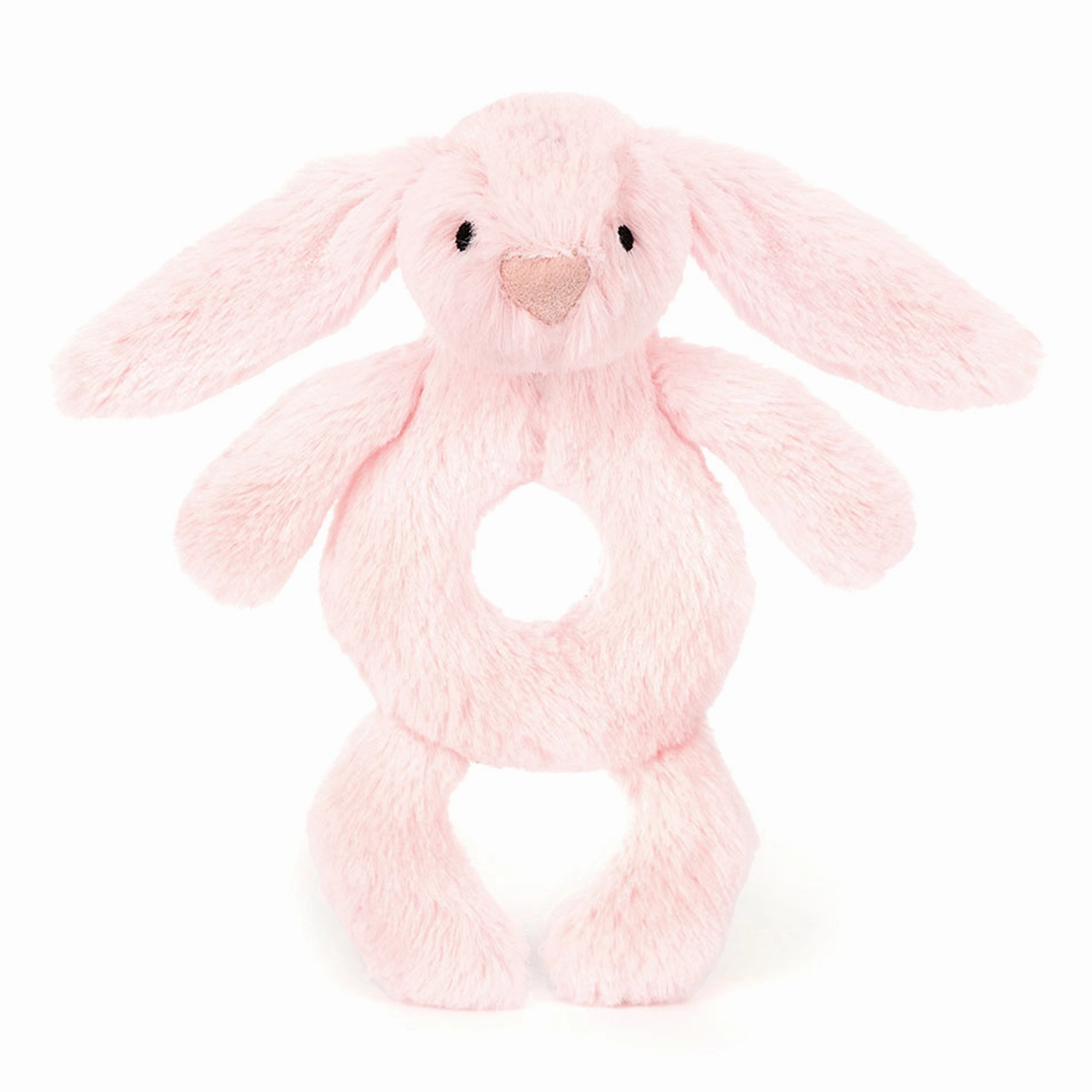 Bashful Bunny Ring Rattle Baby Pink