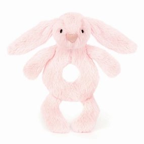 Bashful Bunny Ring Rattle Baby Pink