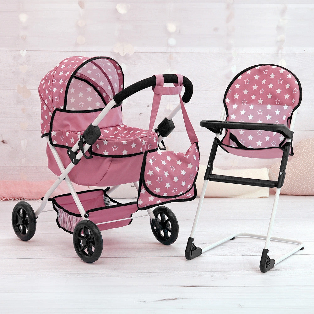 Bayer Design Cozy 3-Piece Dolls Playset - Pink, White, Stars