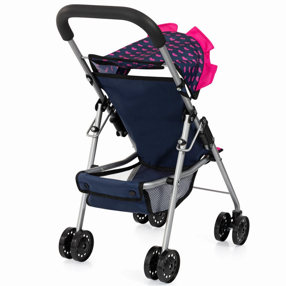 Bayer Design Dolls: Buggy Stroller with Unicorn Design, Blue and Pink Hearts, Ages 3 