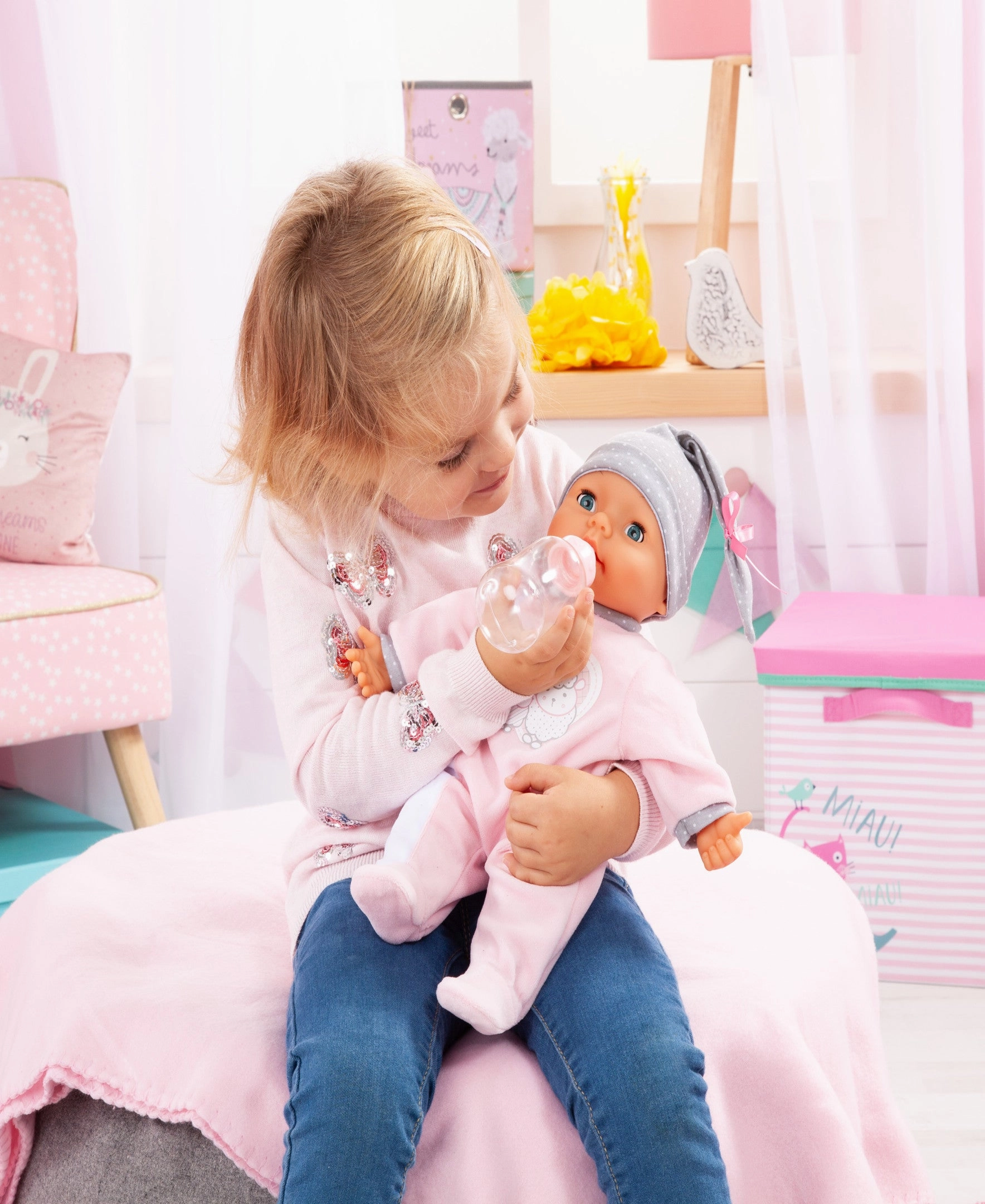 Bayer Design My Piccolina 15" Interactive Baby Doll - Sleepy Eyes
