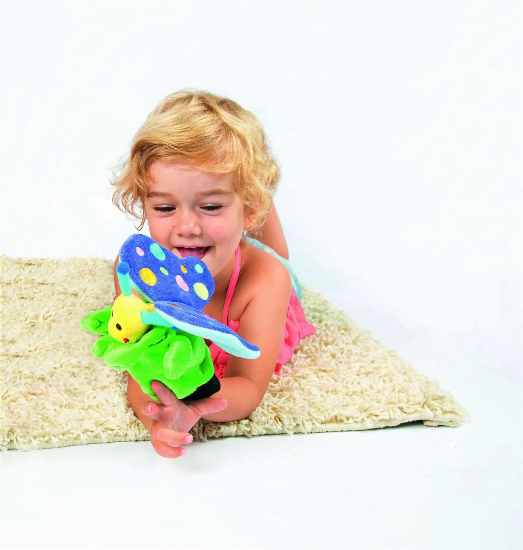Beleduc Children's Butterfly Interactive Hand Puppet for Ages 3 and Up