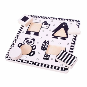 Big Jigs Black And White Puzzle Animals