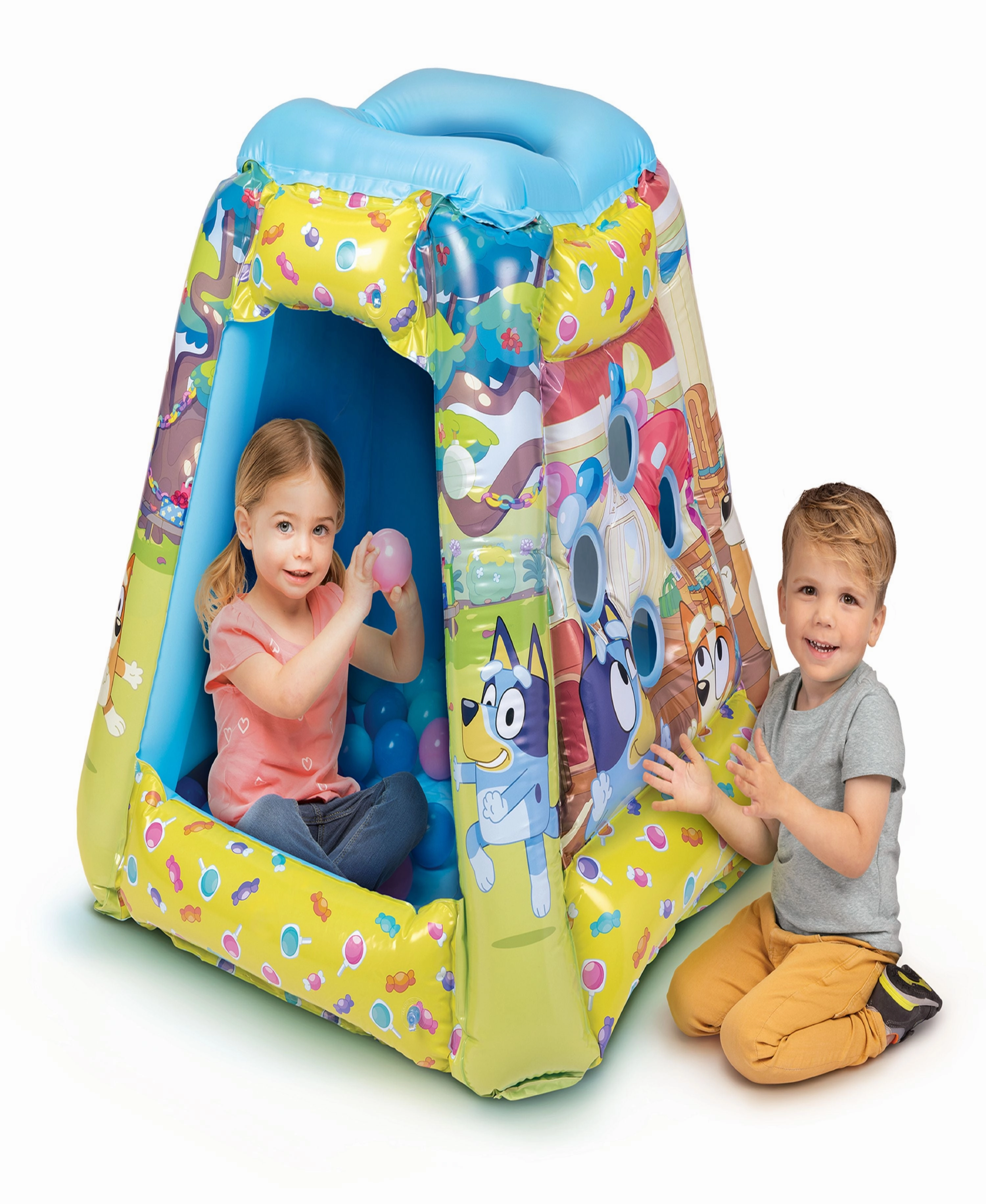 Bluey Ball Pit 20 Ball Playland with Colorful Character Graphics