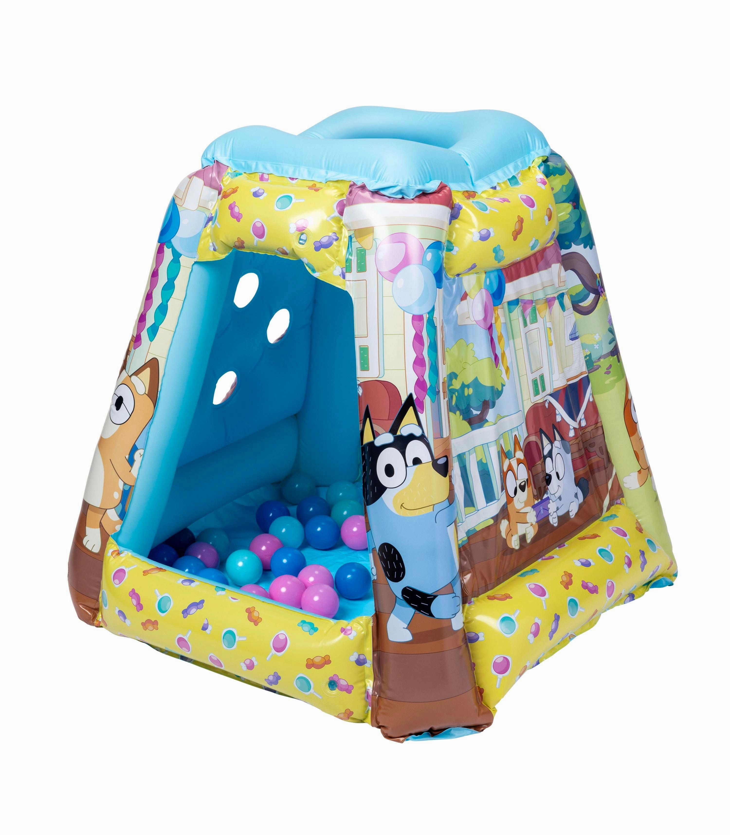 Bluey Ball Pit 20 Ball Playland with Colorful Character Graphics