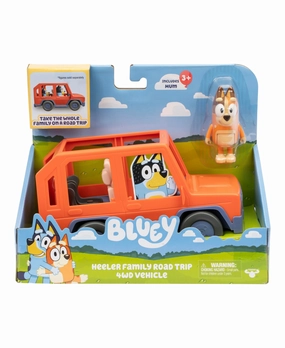 Bluey Heeler Family Road Trip 4WD Vehicle - Articulated Chilli Figure Included