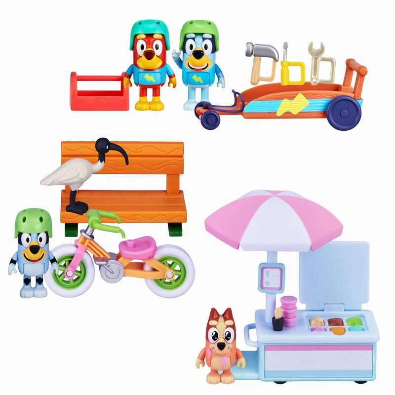 Bluey Vehicle And Figure S7 Rusty & Bluey's Go-Kart