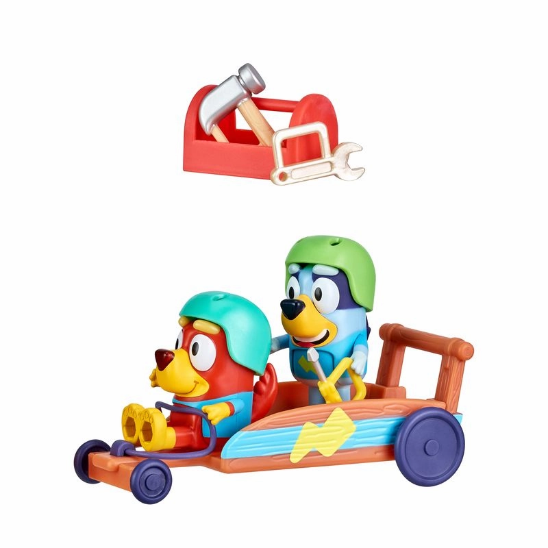 Bluey Vehicle And Figure S7 Rusty & Bluey's Go-Kart