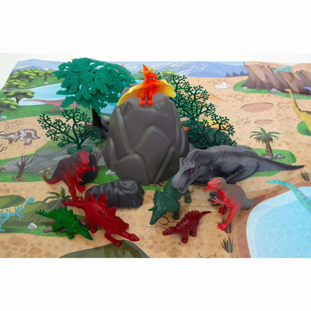 Boley Dinosaur Adventures Play Bucket - 40pc Prehistoric Playset