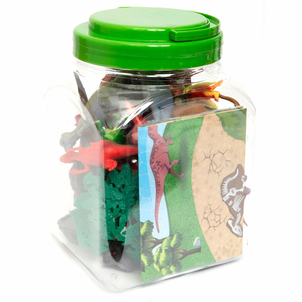 Boley Dinosaur Adventures Play Bucket - 40pc Prehistoric Playset