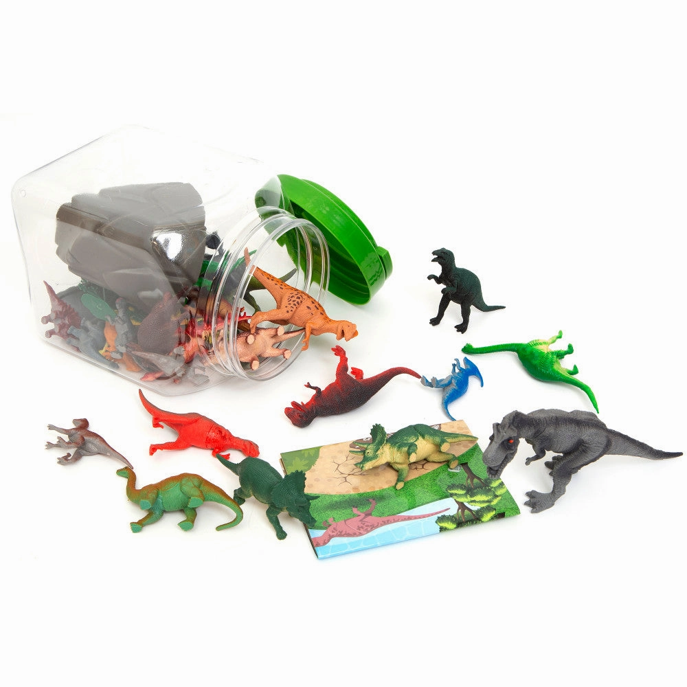 Boley Dinosaur Adventures Play Bucket - 40pc Prehistoric Playset