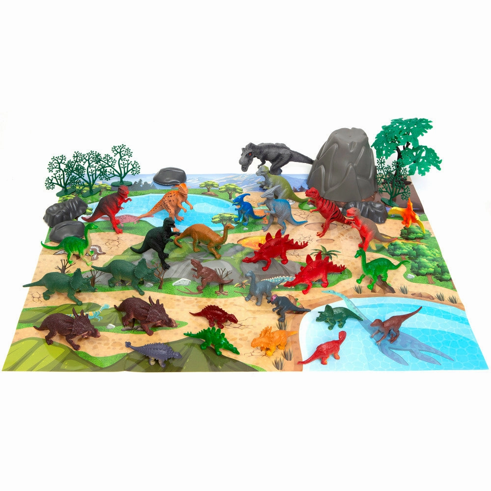 Boley Dinosaur Adventures Play Bucket - 40pc Prehistoric Playset