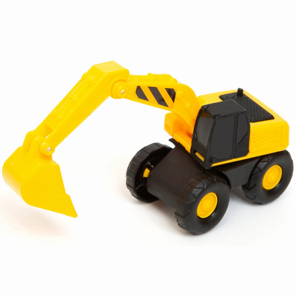 Boley Mini Construction Fleet - 5pk Yellow & Black, Detailed Toy Vehicles Playset