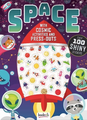 Bookoli Metallic Puffy Stickers Book Space
