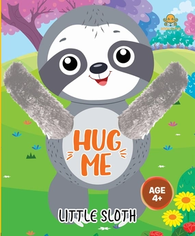 Booktopus Hug Me - Little Sloth Board Book for Kids Ages 4 