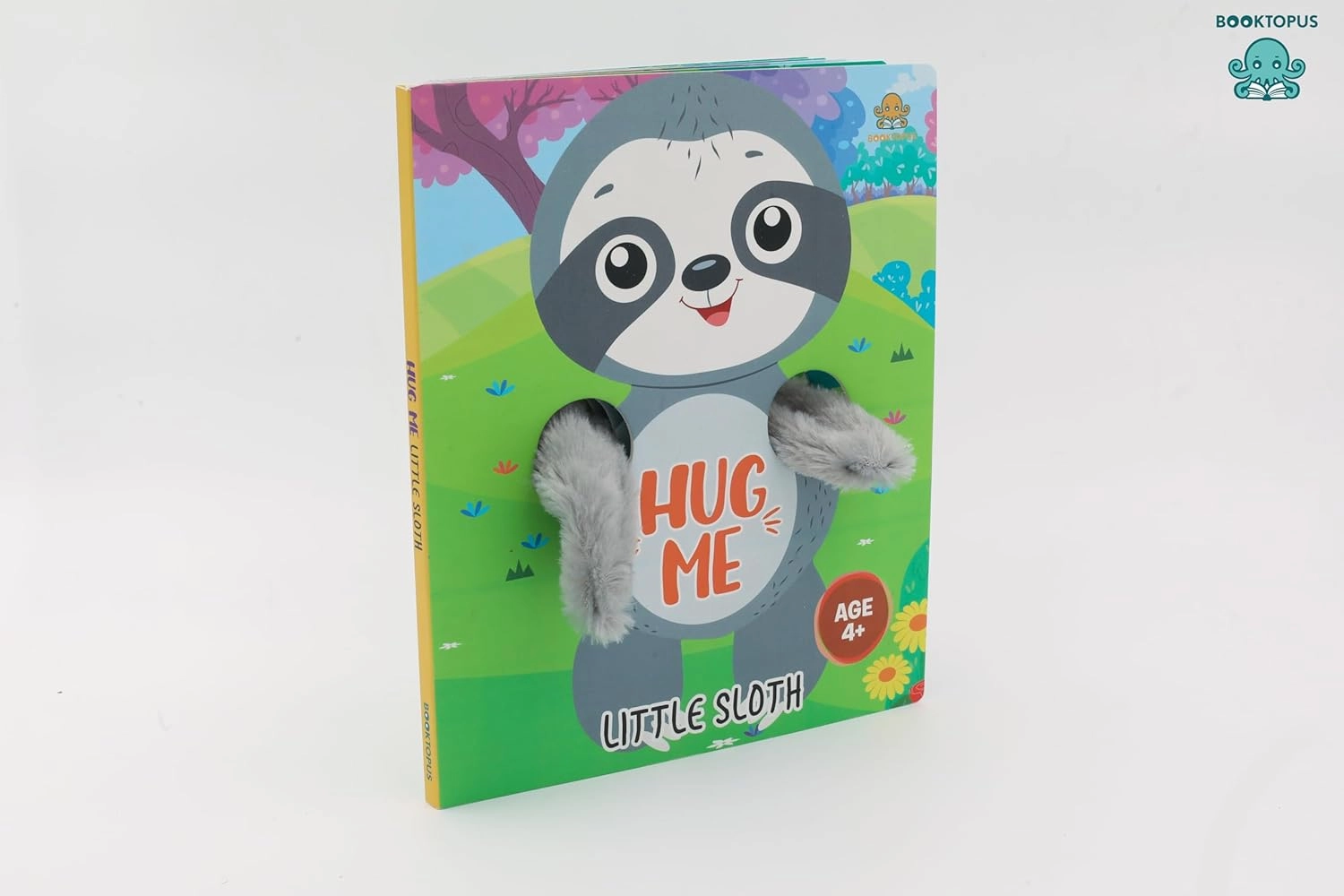 Booktopus Hug Me - Little Sloth Board Book for Kids Ages 4 
