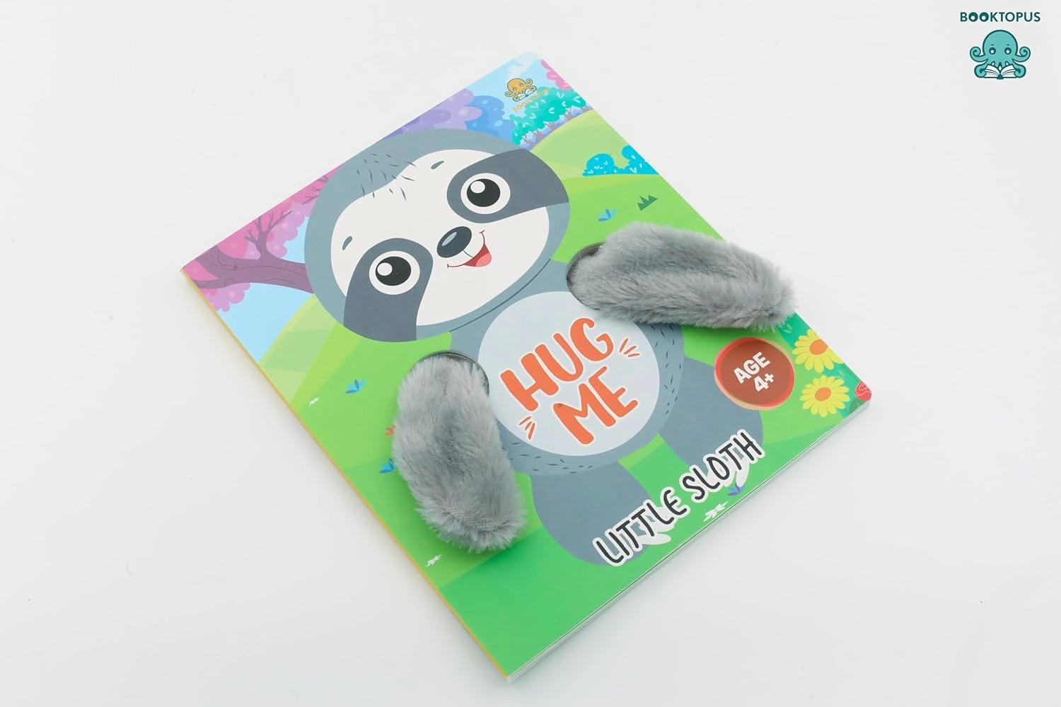 Booktopus Hug Me - Little Sloth Board Book for Kids Ages 4 