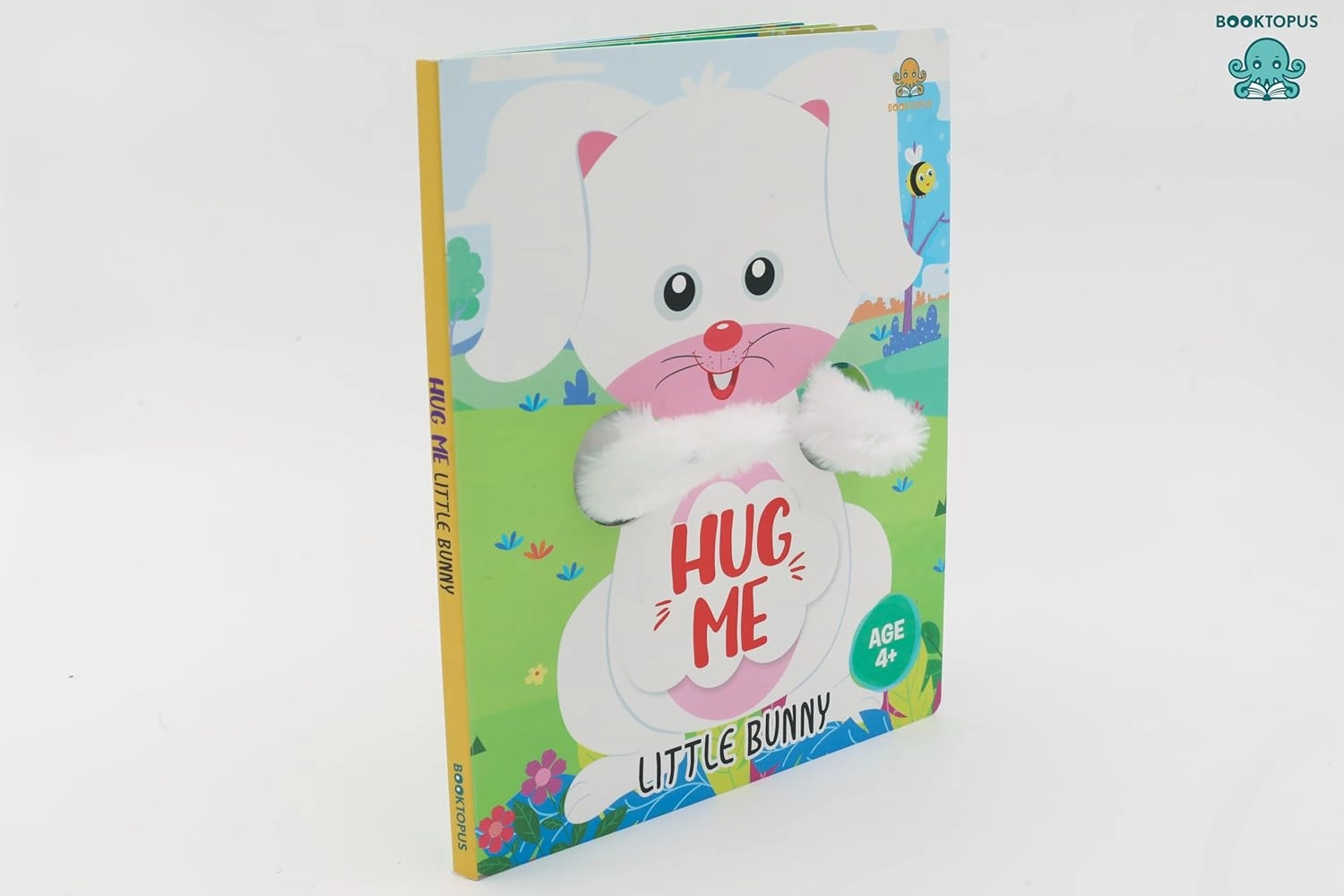 Booktopus Hug Me Hand Puppet Board Book - Little Bunny Interactive Bedtime Story with Soft Arms - Early Learning Books for Kids 4 