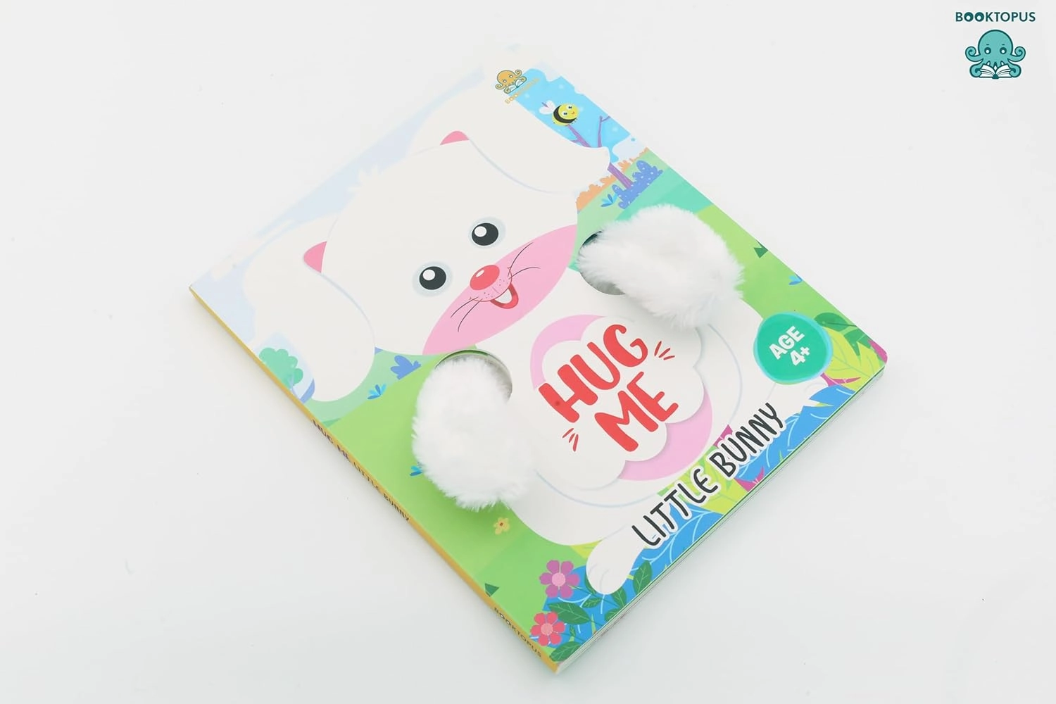 Booktopus Hug Me Hand Puppet Board Book - Little Bunny Interactive Bedtime Story with Soft Arms - Early Learning Books for Kids 4 