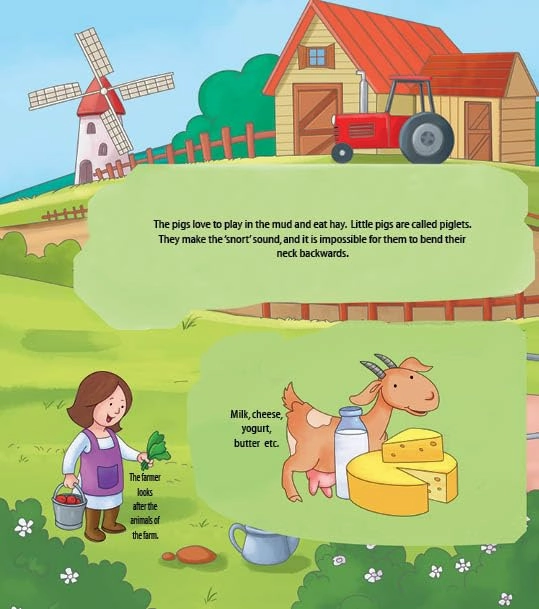 Booktopus Lift-the-Flap Learning Book - Explore The Farm Knowledge Book for Kids - Interactive Learning Books 6 