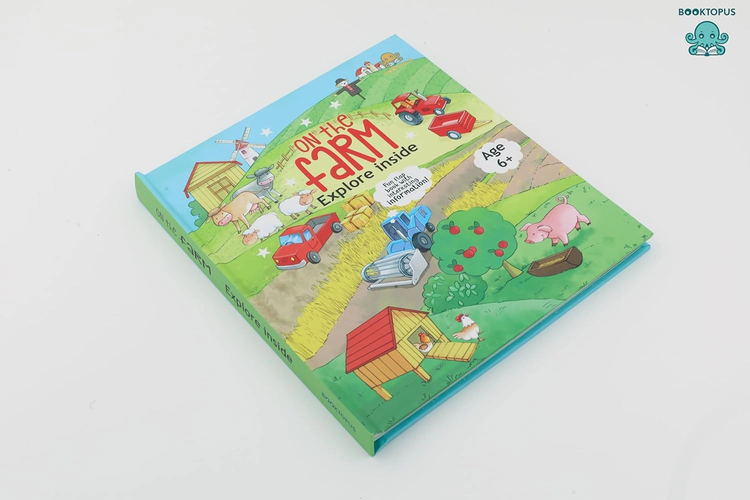 Booktopus Lift-the-Flap Learning Book - Explore The Farm Knowledge Book for Kids - Interactive Learning Books 6 