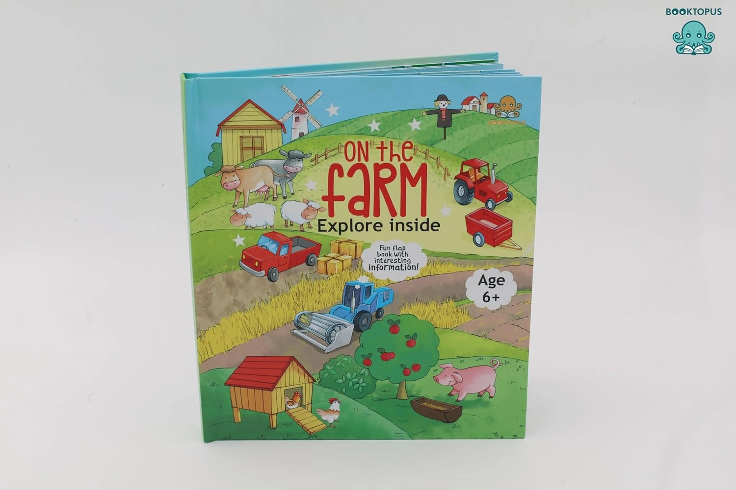 Booktopus Lift-the-Flap Learning Book - Explore The Farm Knowledge Book for Kids - Interactive Learning Books 6 