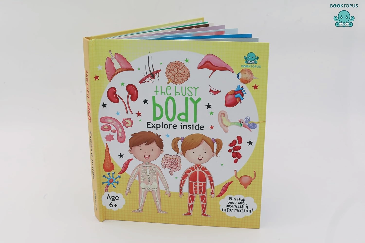 Booktopus Lift-the-Flap Learning Book - Inside Our Body Knowledge Book for Kids - Interactive Learning Books 6 