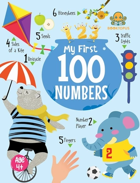 Booktopus Mini Board Book - My First 100 Numbers - Early Learning Picture Books for Kids 4 
