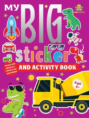 Booktopus My Big Sticker and Activity Book 1 for Kids Ages 4 