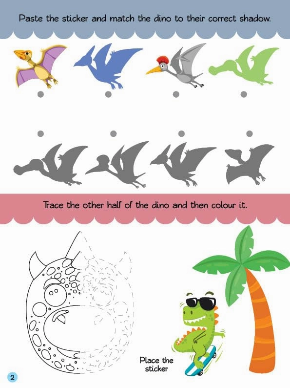Booktopus My Big Sticker and Activity Book 1 for Kids Ages 4 