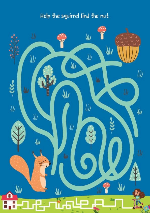 Booktopus Never Bored With Mazes Book Two for Kids Ages 4 