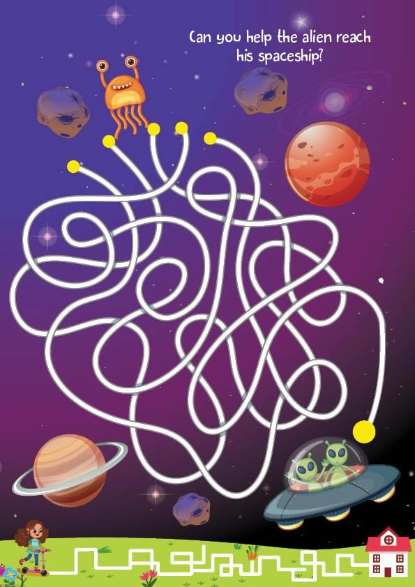 Booktopus Never Bored With Mazes Book Two for Kids Ages 4 