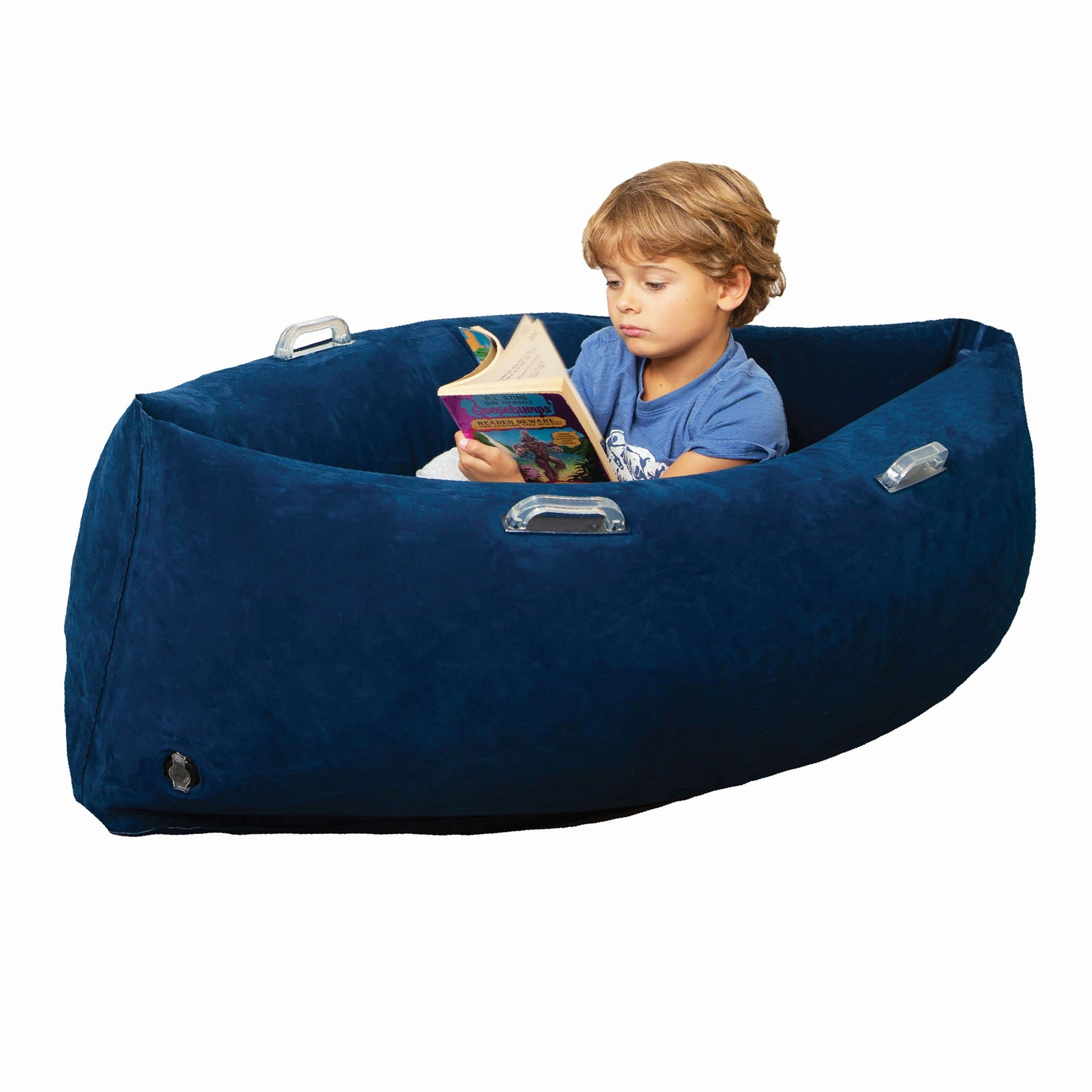 Bouncyband Comfy Hugging Peapod Sensory Pod for Kids, 48 Inch - Blue
