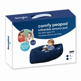 Bouncyband Comfy Hugging Peapod Sensory Pod for Kids, 48 Inch - Blue