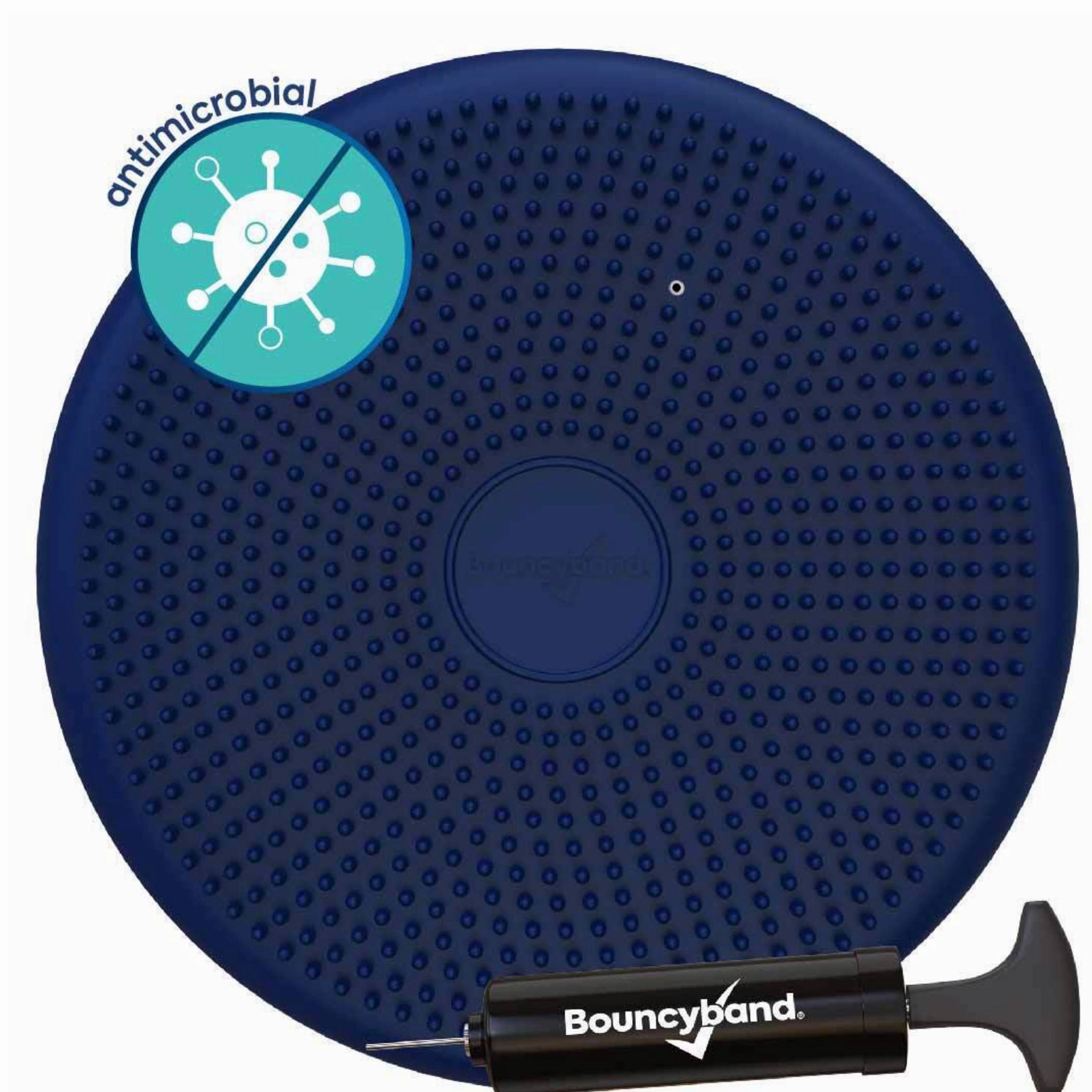 Bouncyband Little Wiggle Antimicrobial Seat Cushion, Blue 10.75"